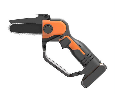20V 5 &quot;Ręczna bateria litowa Chainsaw Elektryczne narzędzia ogrodowe z podwójnym przełącznikiem blokady