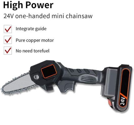 6in 21V Mini mała bateria Ręczna piła łańcuchowa Młynki do cięcia drewna litowego Prunner