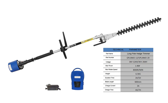 Akumulator 600 mm 1KW Lekki, teleskopowy nożyce do żywopłotu o długim zasięgu, bezprzewodowe